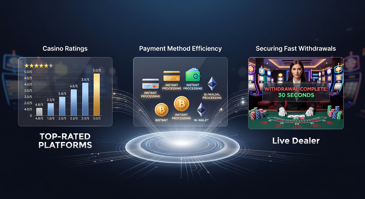 Diagram connecting casino rating charts to payment efficiency metrics and mobile withdrawal processes for live dealer bonuses